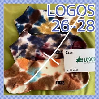 ロゴス(LOGOS)の30 【LOGOS】アース系混色タイダイ柄‼️ロゴス メンズ靴下3足組(ソックス)