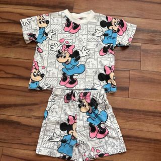 ディズニー(Disney)のディズニー ミニー 半袖 セットアップ 90(Tシャツ/カットソー)