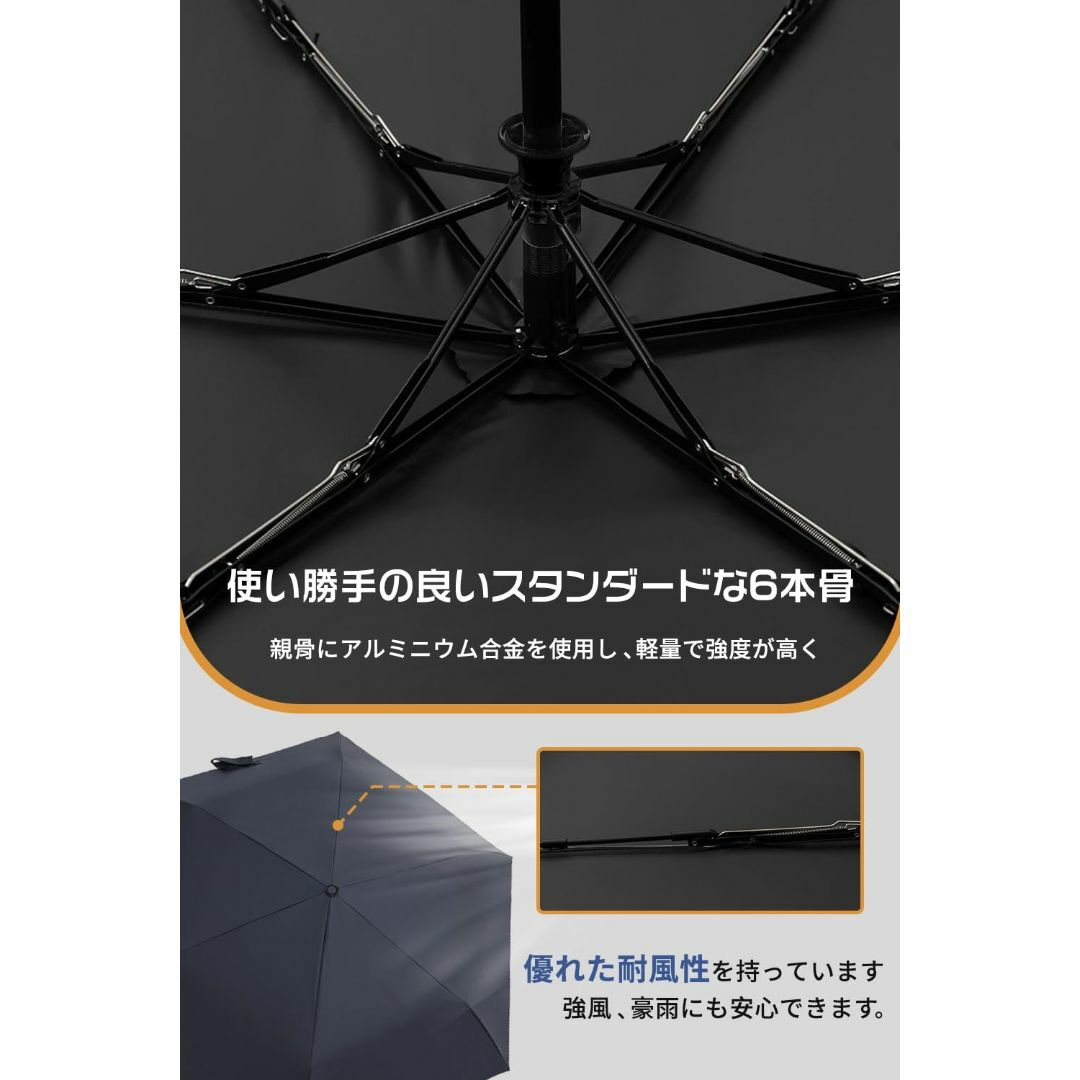 【色: グリーン】折りたたみ傘 軽量 210g~220g 日傘 ワンタッチ自動開 メンズのファッション小物(その他)の商品写真