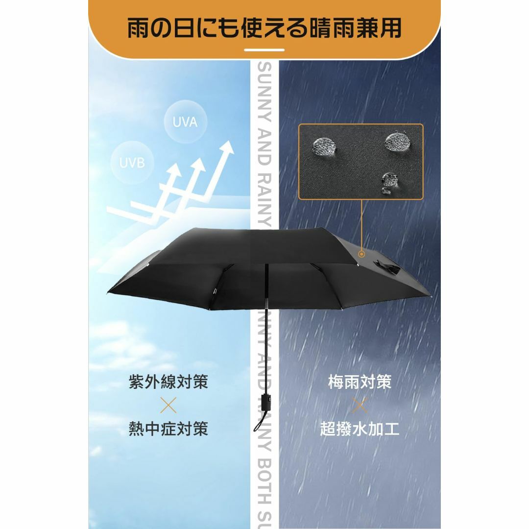 【色: グリーン】折りたたみ傘 軽量 210g~220g 日傘 ワンタッチ自動開 メンズのファッション小物(その他)の商品写真