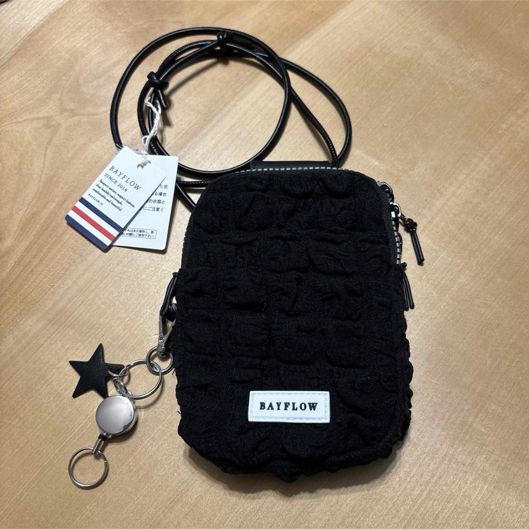 BAYFLOW(ベイフロー)のベイフロー  ポップコーン ミニショルダーバッグ ブラック  レディースのバッグ(ショルダーバッグ)の商品写真