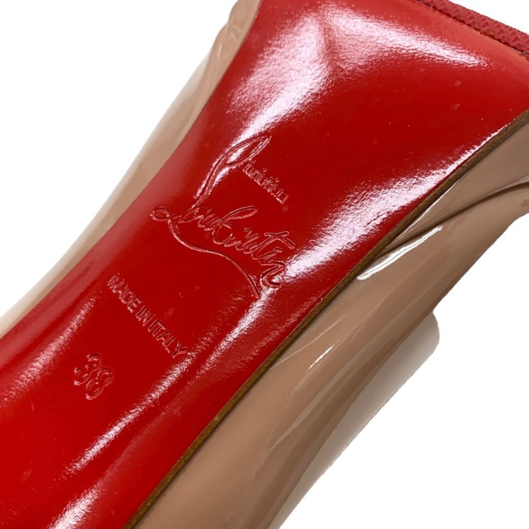 Christian Louboutin(クリスチャンルブタン)のクリスチャンルブタン Christian Louboutin パンプス 靴 シューズ パテント ピンクベージュ レディースの靴/シューズ(ハイヒール/パンプス)の商品写真
