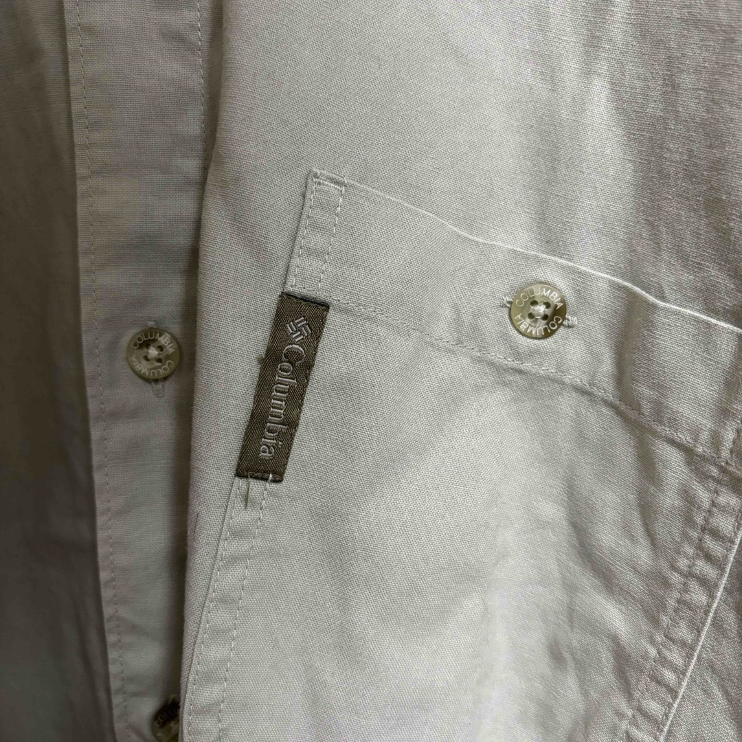 Columbia(コロンビア)のコロンビア 刺繍ハンティングシャツ 切り替えデザイン ビッグサイズ XL 古着 メンズのトップス(シャツ)の商品写真