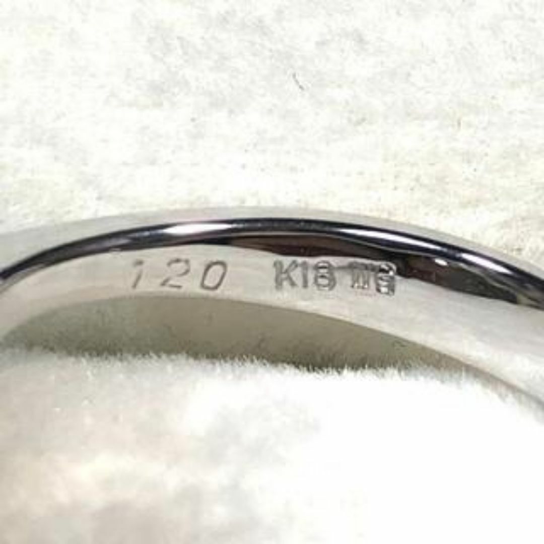 K18WG　ルビー　ダイヤ　指輪 レディースのアクセサリー(リング(指輪))の商品写真