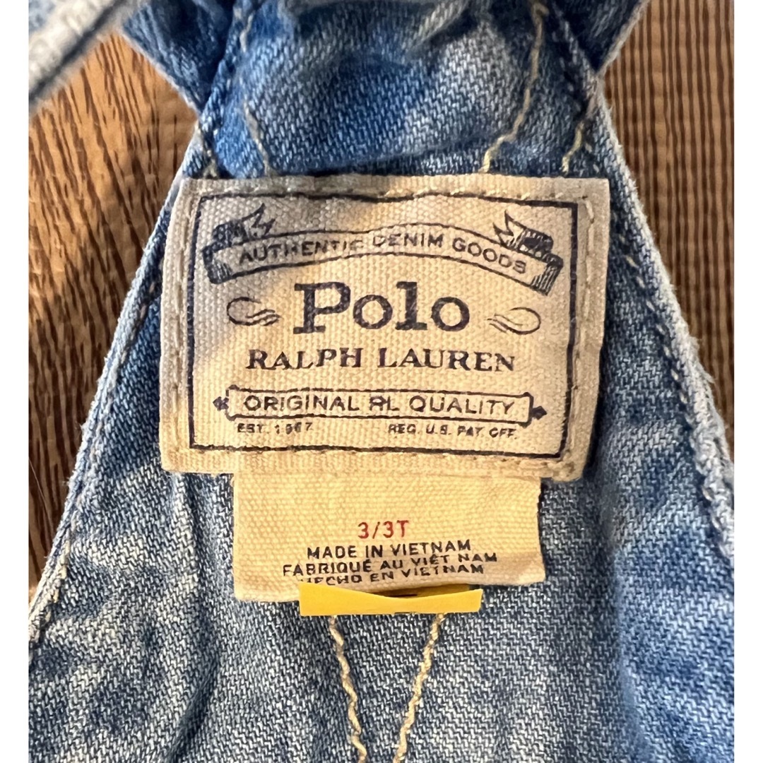 POLO RALPH LAUREN(ポロラルフローレン)のラルフローレン　デニムワンピース キッズ/ベビー/マタニティのキッズ服女の子用(90cm~)(ワンピース)の商品写真