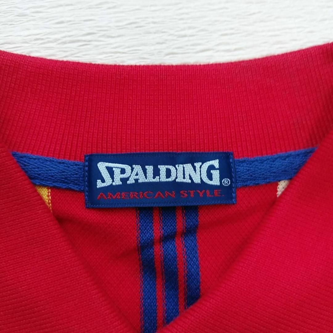 SPALDING(スポルディング)の90’　未使用　ポロシャツ　マルチカラー　ビッグシルエット　M　スポルディング メンズのトップス(ポロシャツ)の商品写真