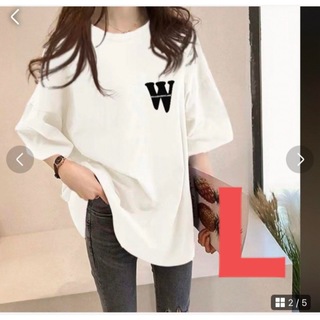 レディース　ホワイトTシャツ　プリントTシャツ　ワンポイント Ｔシャツ (Tシャツ(半袖/袖なし))