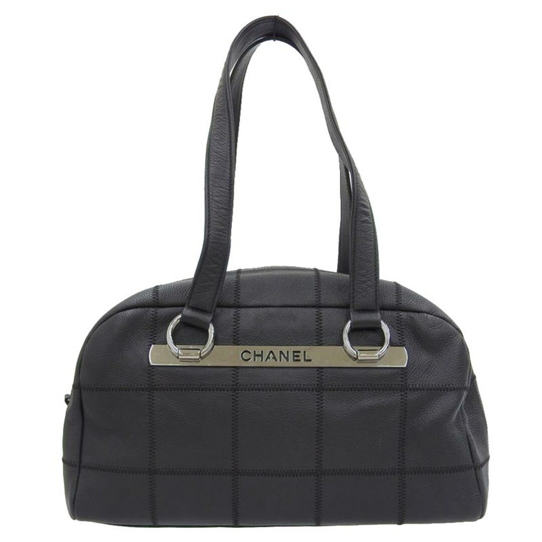 CHANEL(シャネル)のシャネル CHANEL チョコバー ハンドバッグ レザー ブラック 9番台 中古 新入荷 CH0914 レディースのバッグ(ハンドバッグ)の商品写真