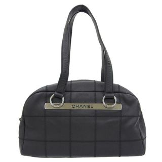 シャネル(CHANEL)のシャネル CHANEL チョコバー ハンドバッグ レザー ブラック 9番台 中古 新入荷 CH0914(ハンドバッグ)