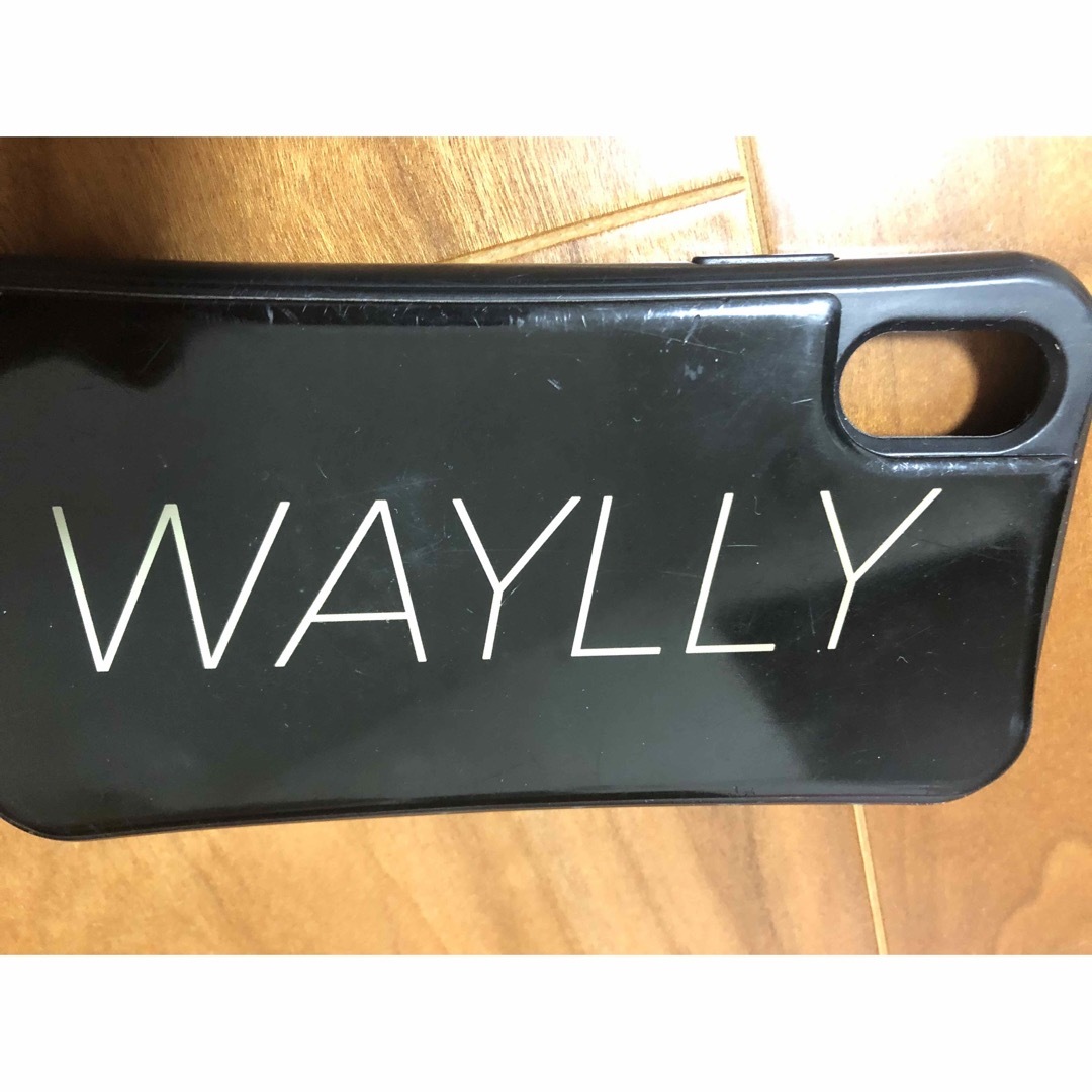 iPhone X用　Waylly Logo壁に張付くケース　強化ガラスフィルム付 スマホ/家電/カメラのスマホアクセサリー(iPhoneケース)の商品写真