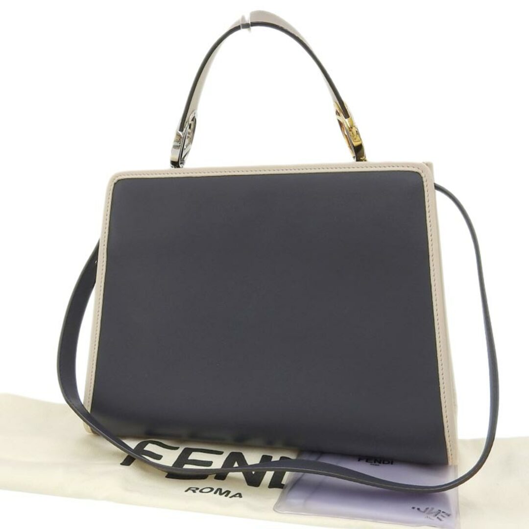 other(アザー)のフェンディ FENDI ラナウェイ スモール 2WAY ハンドバッグ ショルダーバッグ レザー ブルー系 マルチカラー 8BH344 中古 新入荷 OB1801 レディースのバッグ(ハンドバッグ)の商品写真