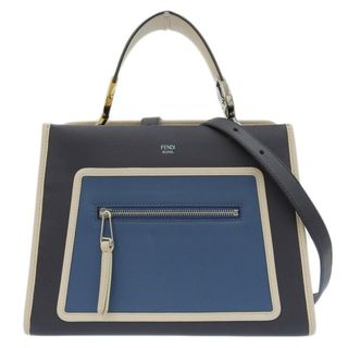 アザー(other)のフェンディ FENDI ラナウェイ スモール 2WAY ハンドバッグ ショルダーバッグ レザー ブルー系 マルチカラー 8BH344 中古 新入荷 OB1801(ハンドバッグ)