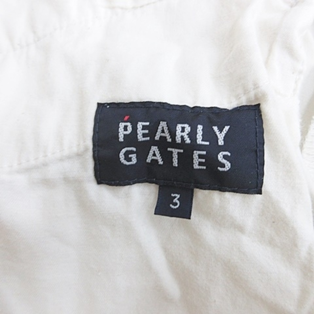 PEARLY GATES(パーリーゲイツ)のパーリーゲイツ PEARLY GATES ゴルフ パンツ ホワイト 白 3 メンズのパンツ(スラックス)の商品写真