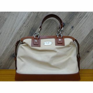 セリーヌ(celine)のK宇050/ 鑑定済 CELINE セリーヌ キャンバス レザー ハンドバッグ (ハンドバッグ)