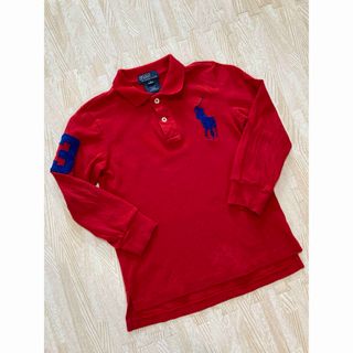 ポロラルフローレン(POLO RALPH LAUREN)のポロ　ラルフローレン　キッズ　長袖ポロシャツ　黒　男の子　綿100% 120(Tシャツ/カットソー)