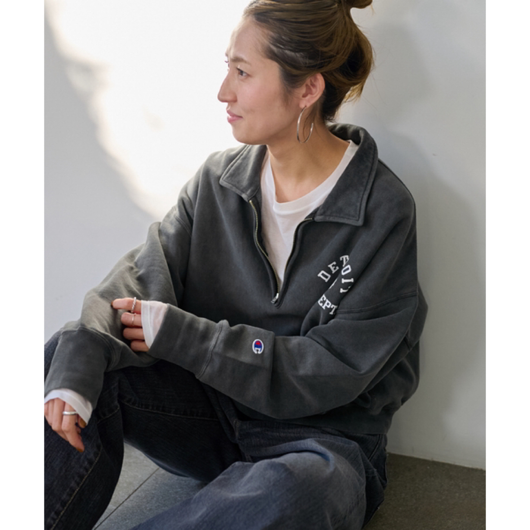 FRAMeWORK(フレームワーク)のFRAMeWORK Champion HALF ZIP SWEATシャツ レディースのトップス(トレーナー/スウェット)の商品写真