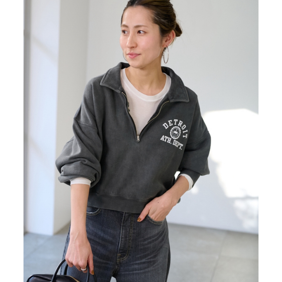 FRAMeWORK(フレームワーク)のFRAMeWORK Champion HALF ZIP SWEATシャツ レディースのトップス(トレーナー/スウェット)の商品写真