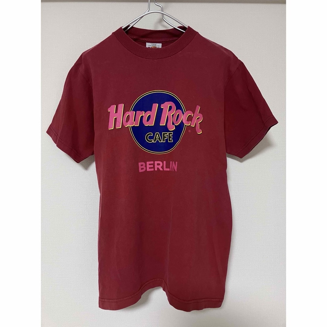 Hard Rock CAFE(ハードロックカフェ)のUSA 製　ハードロックカフェ　ベルリン　Tシャツ　Lサイズ メンズのトップス(Tシャツ/カットソー(半袖/袖なし))の商品写真