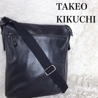 TAKEO KIKUCHI - 美品 TAKEO KIKUCHI オールレザー ショルダーバッグ クロスボディ