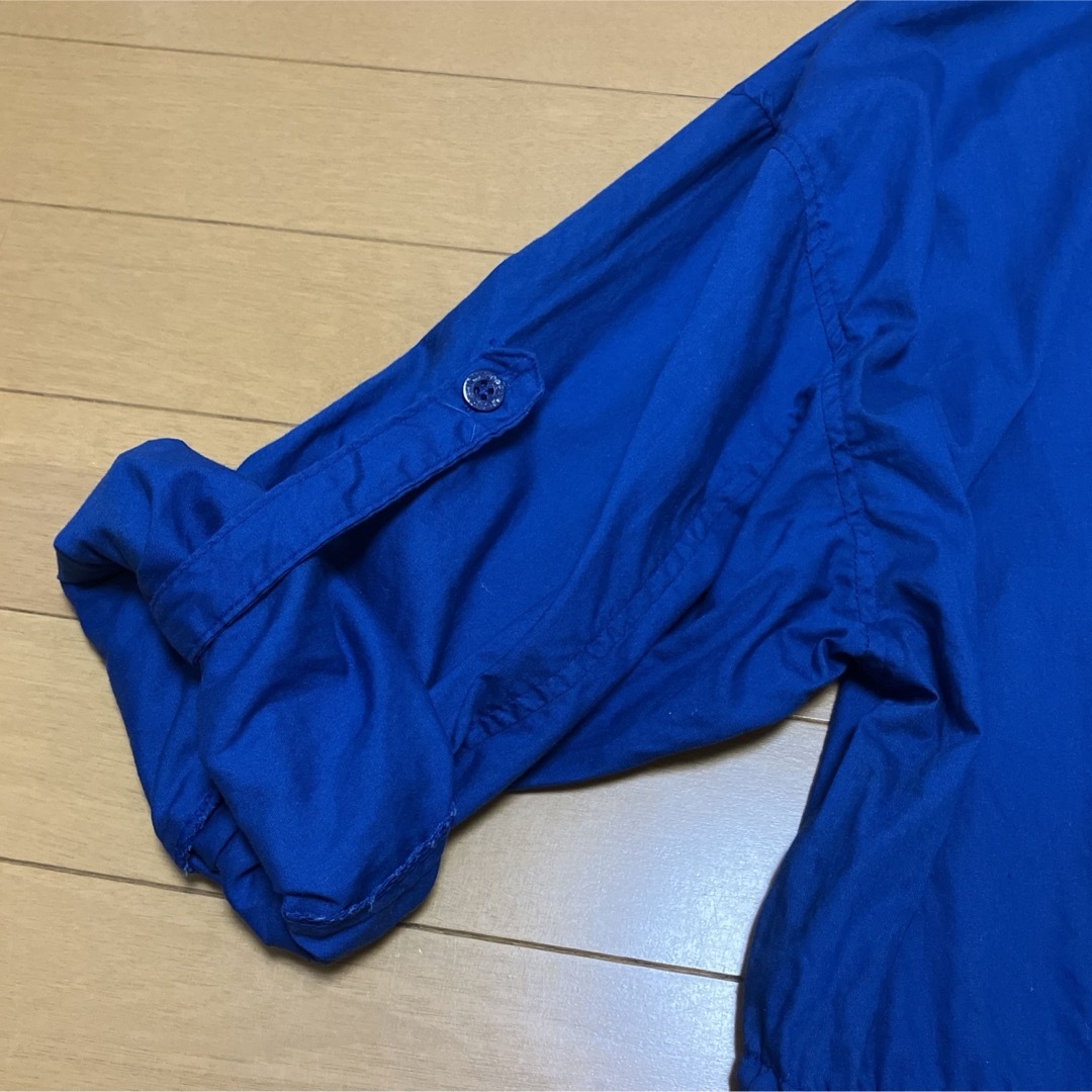 パーカー　ブルー　160 キッズ/ベビー/マタニティのキッズ服女の子用(90cm~)(ジャケット/上着)の商品写真