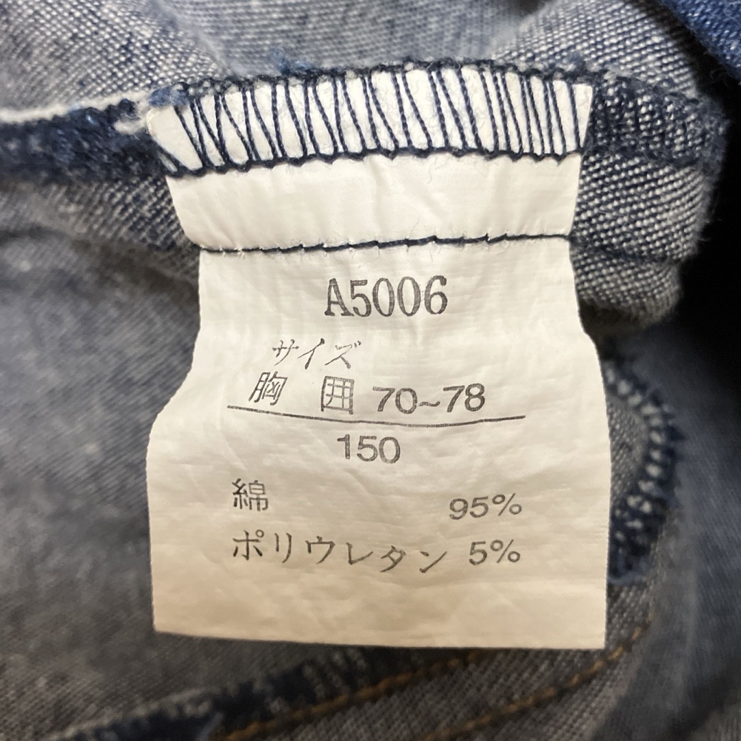 デニムシャツ　ORIRIN   150 キッズ/ベビー/マタニティのキッズ服女の子用(90cm~)(ブラウス)の商品写真