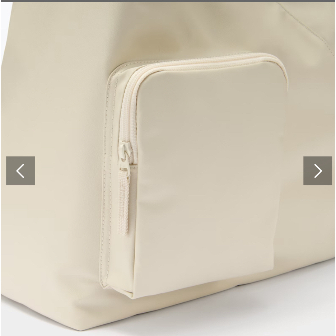 MUJI (無印良品)(ムジルシリョウヒン)の新品未使用　数量限定品　無印良品 使ったワンショルダーバッグ白(合皮) レディースのバッグ(ショルダーバッグ)の商品写真