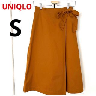 ユニクロ(UNIQLO)のユニクロ 膝下丈  巻きスカート風キュロットパンツ キュロットラップスカート S(キュロット)