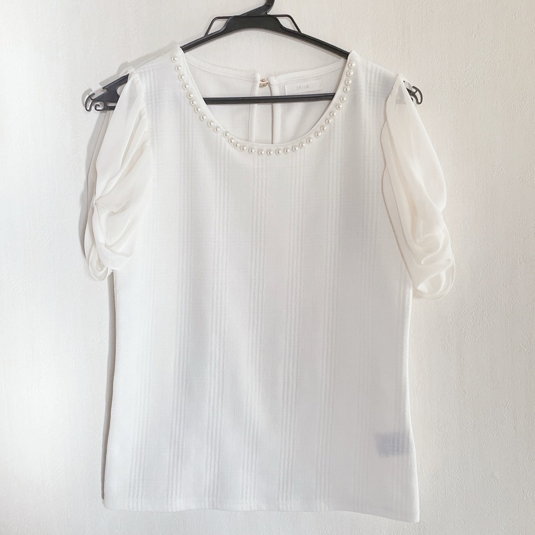 MIIA(ミーア)のMIIA ミーア ビジュー付き半袖カットソー、トップス メンズのトップス(Tシャツ/カットソー(半袖/袖なし))の商品写真