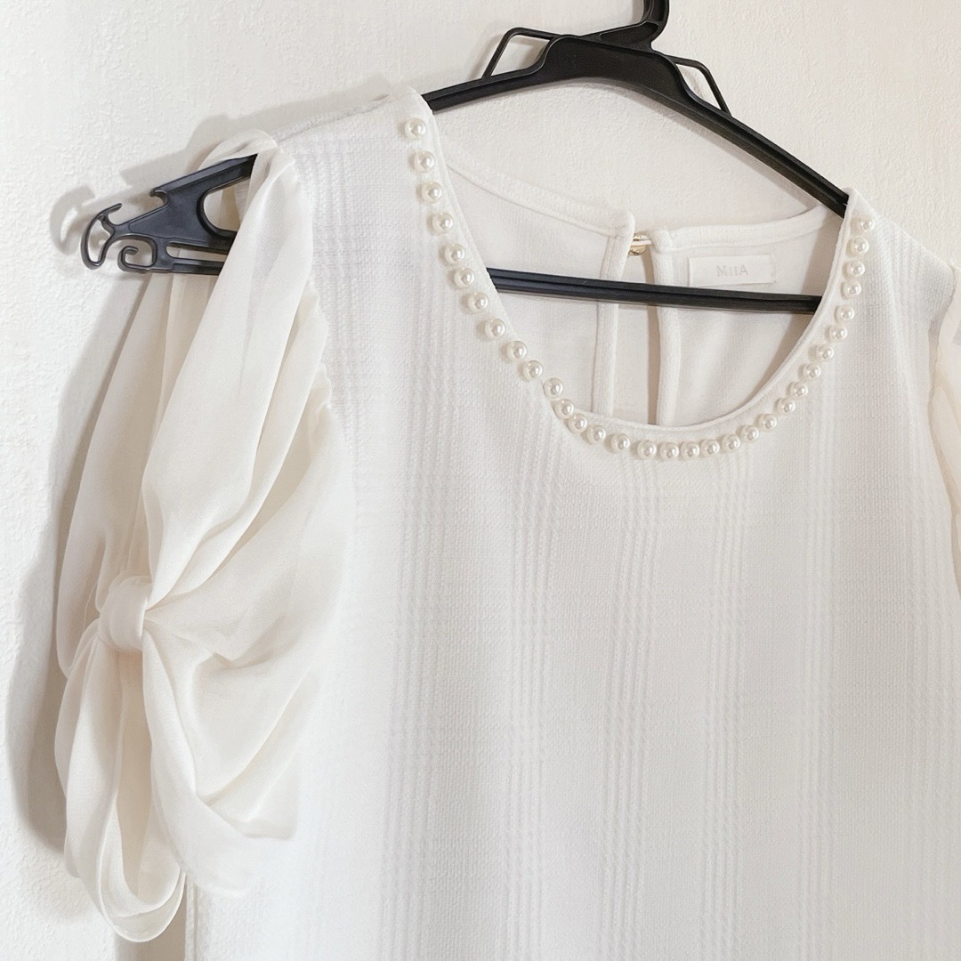 MIIA(ミーア)のMIIA ミーア ビジュー付き半袖カットソー、トップス メンズのトップス(Tシャツ/カットソー(半袖/袖なし))の商品写真