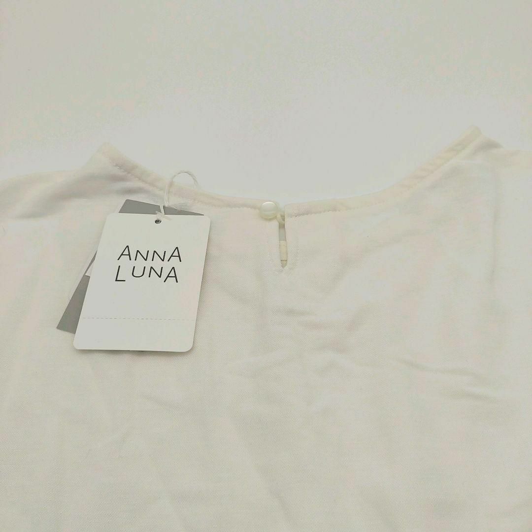 ANNA LUNA(アンナルナ)の[ANNA LUNA] アンナルナ　半袖トップス　ブラウス　花柄　M 白系 レディースのトップス(シャツ/ブラウス(半袖/袖なし))の商品写真