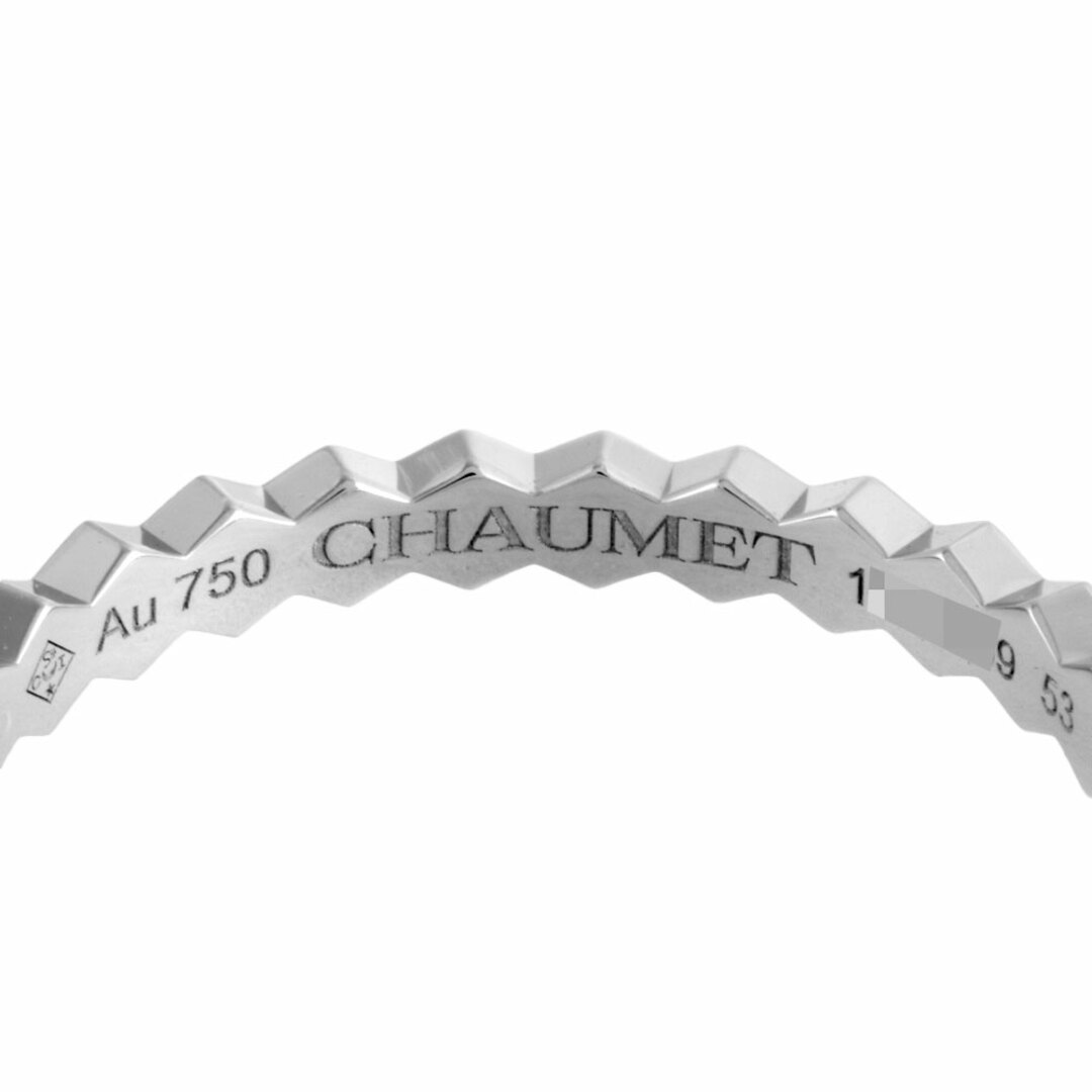 CHAUMET(ショーメ)のショーメ CHAUMET ビー マイ ラブ ハニカム リング 指輪 #53 081930 K18WG 2.5mm レディース【中古】 レディースのアクセサリー(リング(指輪))の商品写真