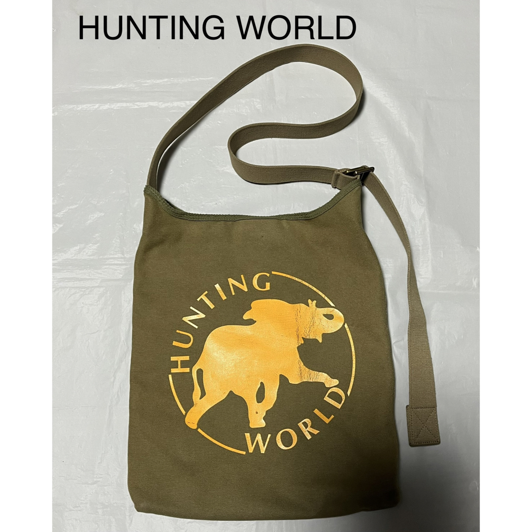 HUNTING WORLD(ハンティングワールド)のHUNTING WORLD   ショルダーバッグ  リバーシブル　ボルネオ レディースのバッグ(ショルダーバッグ)の商品写真