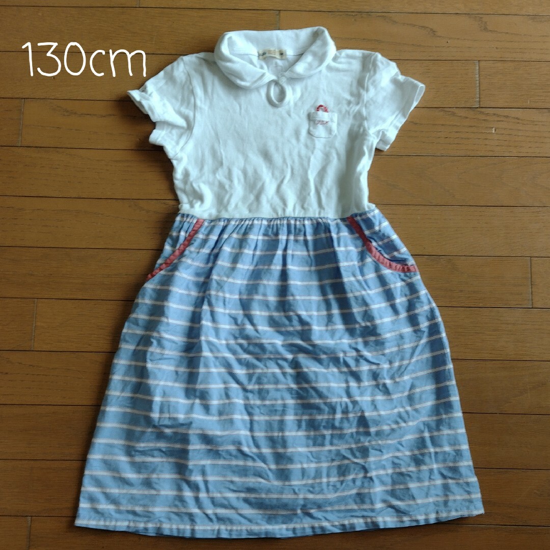 familiar(ファミリア)のｆダッシュ　ワンピース　中古 キッズ/ベビー/マタニティのキッズ服女の子用(90cm~)(ワンピース)の商品写真