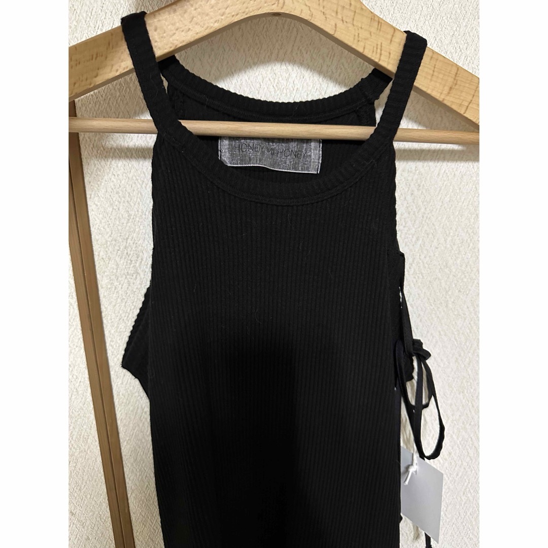 Honey mi Honey(ハニーミーハニー)のhoney mi honey rib holter neck tops レディースのトップス(キャミソール)の商品写真