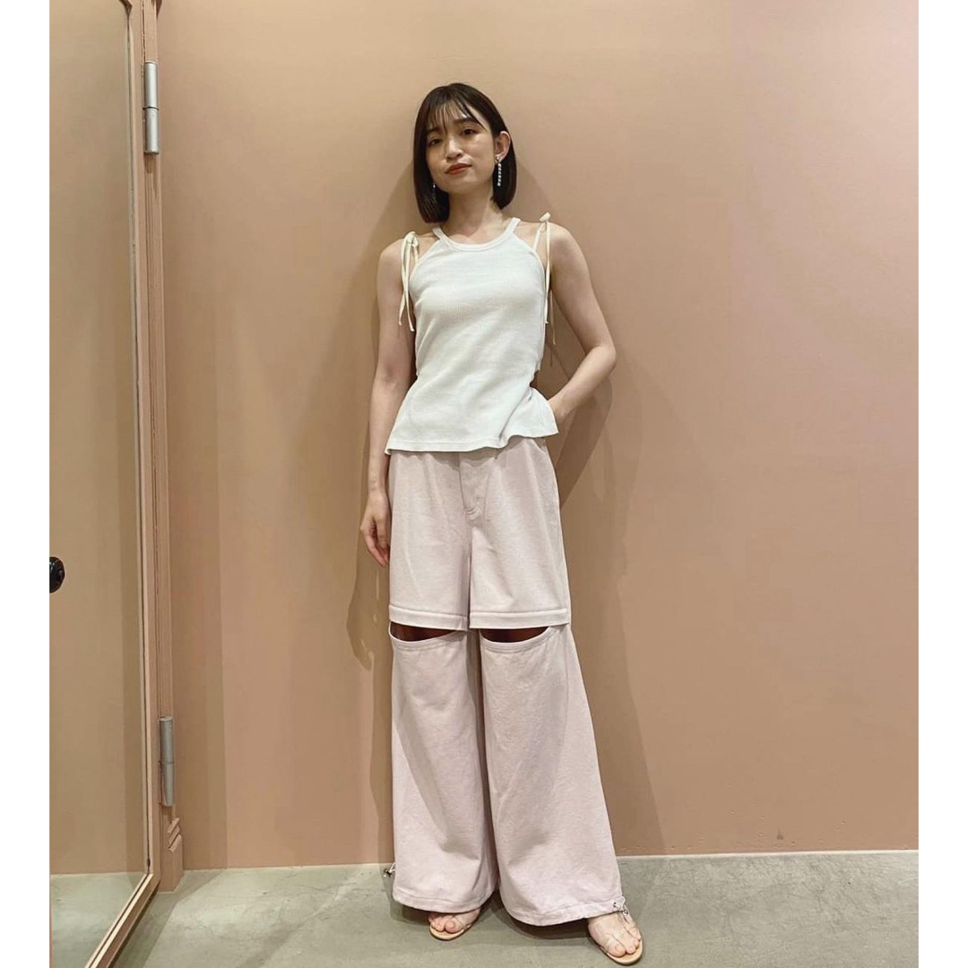 Honey mi Honey(ハニーミーハニー)のhoney mi honey rib holter neck tops レディースのトップス(キャミソール)の商品写真