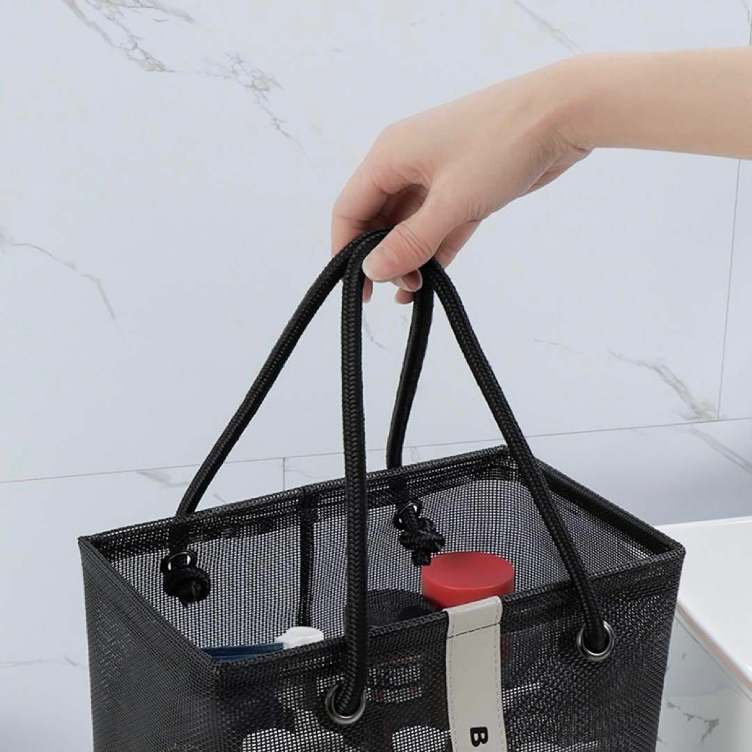 グレー 温泉バッグ　お風呂バッグ　サウナ　銭湯　プール　アウトドア　折り畳み メンズのバッグ(トートバッグ)の商品写真