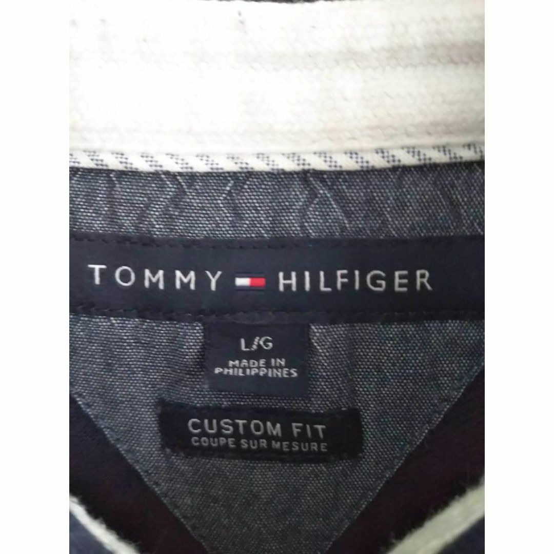 TOMMY HILFIGER(トミーヒルフィガー)のTOMMY HILFIGER カスタムフィット 刺繍ロゴ ポロシャツ　3633 メンズのトップス(ポロシャツ)の商品写真