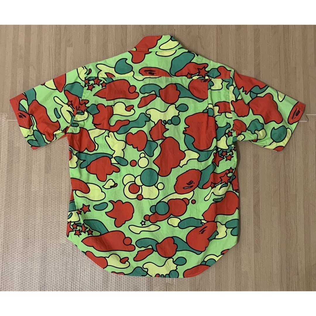 A BATHING APE(アベイシングエイプ)の★激レア APE sta camo サイケ 半袖 シャツ S シャーク kaws メンズのトップス(シャツ)の商品写真