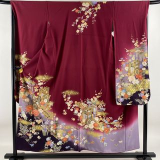 振袖 身丈155cm 裄丈67cm 正絹 秀品 【中古】(着物)