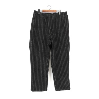 ナイキ NIKE × ステューシー Stussy ■ 22AW 【 Stripe Wool Pant 】 ロゴ刺繍 ストライプ ウール パンツ　w18836