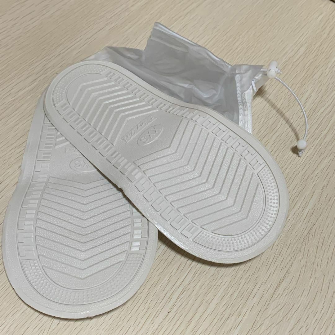 XXXL クリア ホワイト 白 防水 シューズカバー レインブーツ 長靴 雨具 メンズの靴/シューズ(長靴/レインシューズ)の商品写真