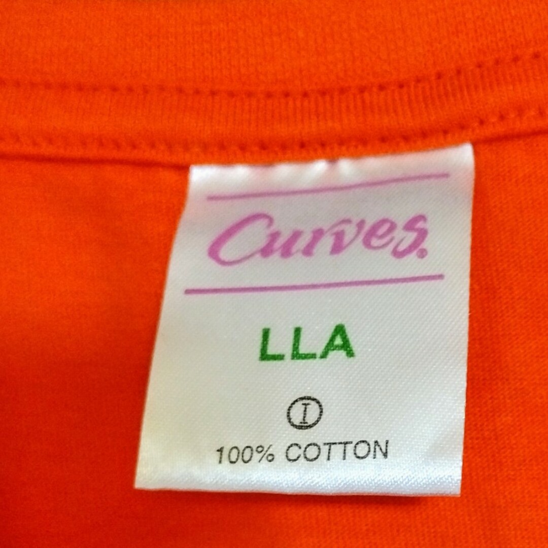 カーブスTシャツ◆未使用◆オレンジ◆綿100％ レディースのトップス(Tシャツ(半袖/袖なし))の商品写真