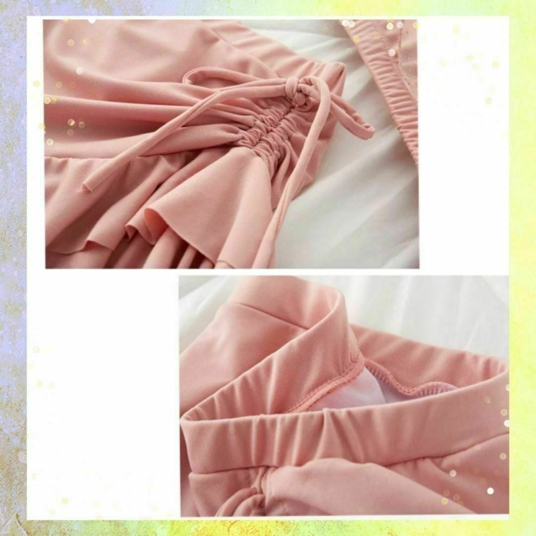 L♡レディース水着セパレート肩フリル　かわいい　体型カバー　韓国風　デート　海 レディースの水着/浴衣(水着)の商品写真