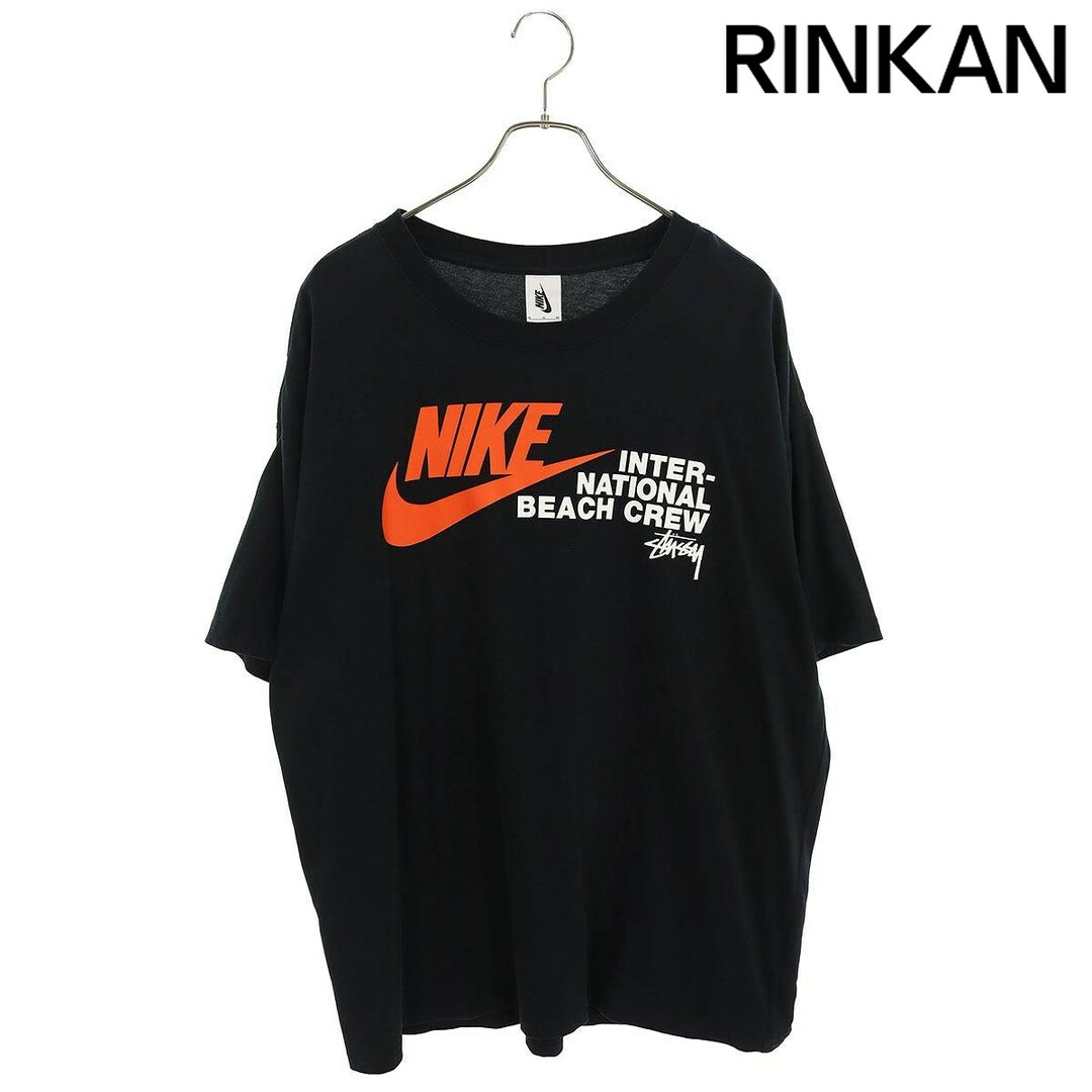 NIKE(ナイキ)のナイキ ×ステューシー STUSSY  REACH THE BEACH POSSE TEE DD3070-010 ダブルネームロゴプリントTシャツ メンズ XL メンズのトップス(Tシャツ/カットソー(半袖/袖なし))の商品写真