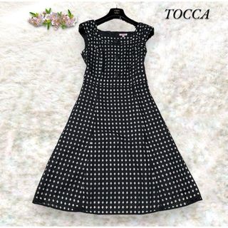 TOCCA - TOCCA トッカ　ワンピース　DICE　ドレス　カットワーク　ノースリーブ　黒