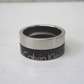 カルバンクライン(Calvin Klein)のカルバンクライン リング・指輪
 W10 バイカラー シルバー×ブラック #22 22号 Ft602994 中古(リング(指輪))