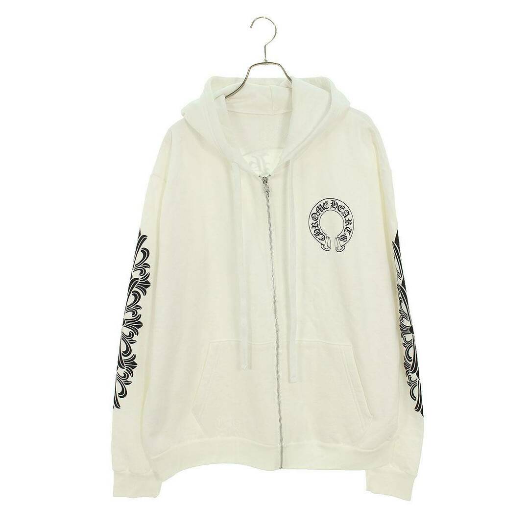 Chrome Hearts(クロムハーツ)のクロムハーツ  SWTSHRT HD ZIP 袖フローラルプリントジップアップパーカー メンズ XL メンズのトップス(パーカー)の商品写真