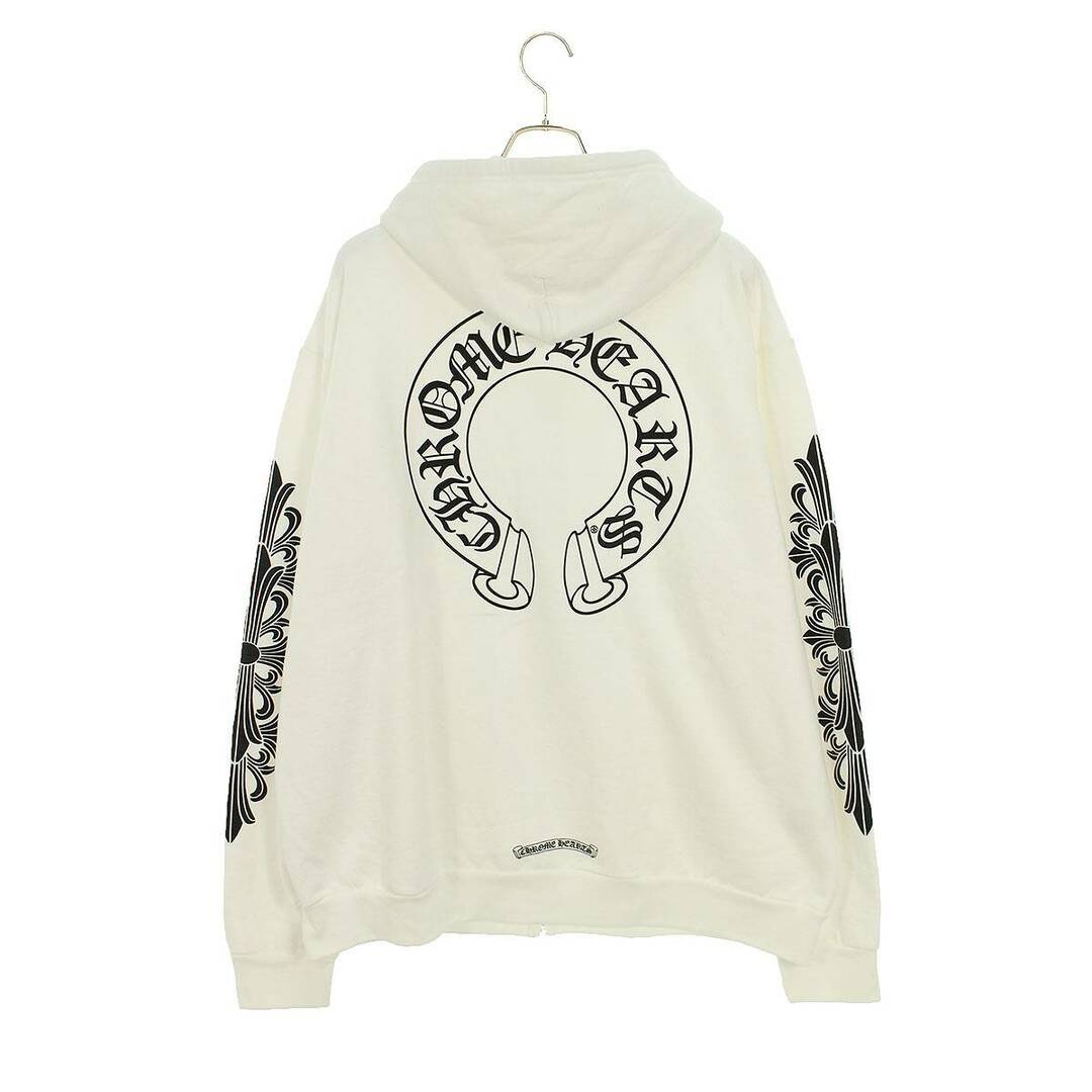 Chrome Hearts(クロムハーツ)のクロムハーツ  SWTSHRT HD ZIP 袖フローラルプリントジップアップパーカー メンズ XL メンズのトップス(パーカー)の商品写真