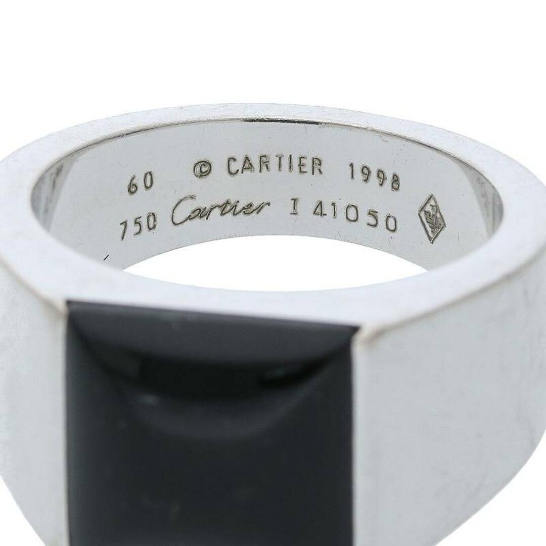 Cartier(カルティエ)のカルティエ  タンクマックス K18WGブラックオニキスリング メンズ 20号 メンズのアクセサリー(リング(指輪))の商品写真