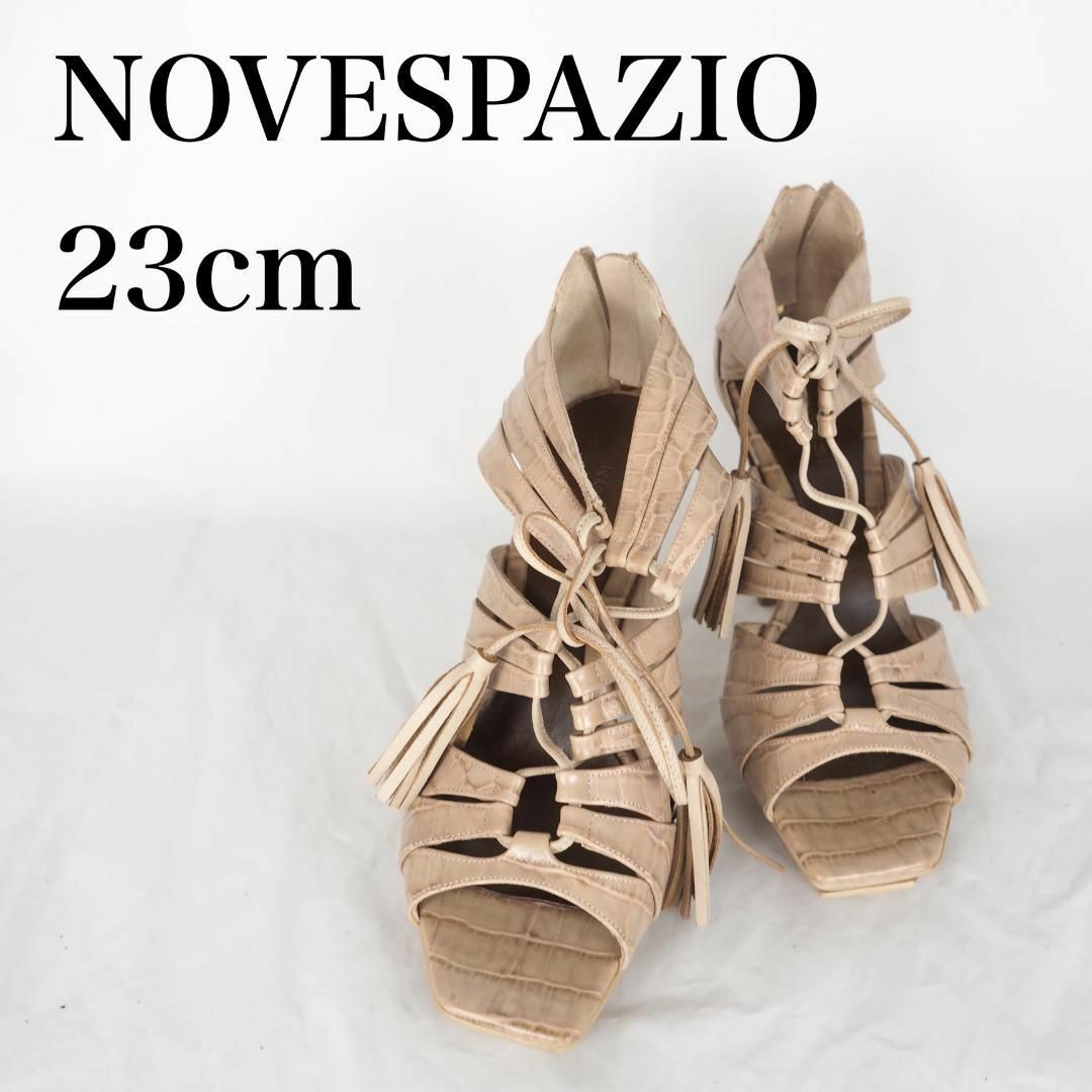 NOVESPAZIO(ノーベスパジオ)のNOVESPAZIO*ノーベスパジオ*サンダル*23cm*ベージュ*M6064 レディースの靴/シューズ(サンダル)の商品写真